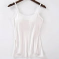thumbnail image 1 of Women Double Layer Wire Free Cozy Modal Home Camisole Padded Adjustable Straps Solid Breathable Soft Fabric Fitness Top,Pink, 1 of 7