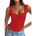 thumbnail image 1 of Women Double Lined Crop Tank Tops Summer Backless Going Out Tops Cute Preppy Shirts for Teen Girls, 1 of 5