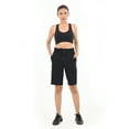 thumbnail image 1 of Women Drawstring Cotton Spandex Casual Sports Bermuda Shorts, 1 of 6