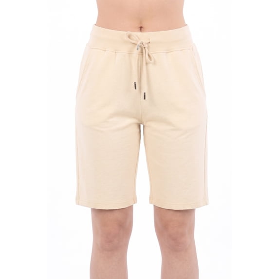 Women Drawstring Cotton Spandex Casual Sports Bermuda Shorts