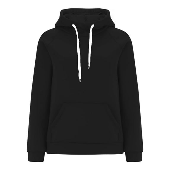 Women Drawstring Hooded Sweatshirts, Cotton Fleece Pullover Hoodies Tops, Winter Travel Solid Color Long Sleeve Hoodie Sweats Shirts