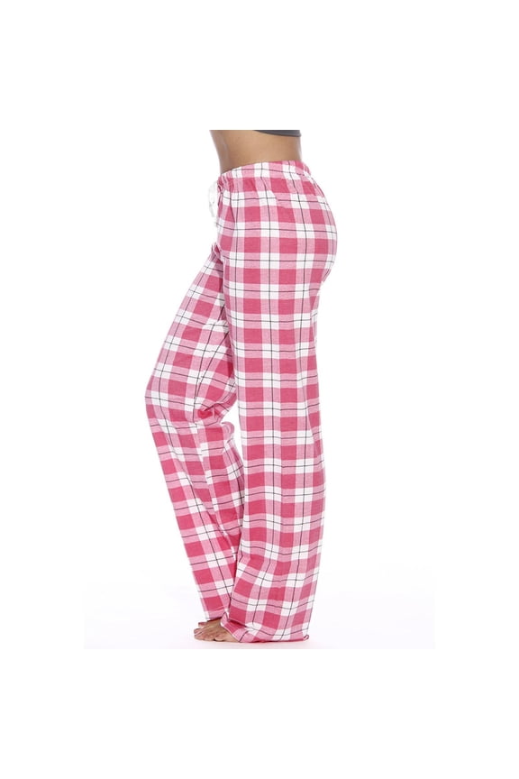 Women Drawstring Plaid Pajama Pants Soft Comfy Elastic Waist Loungewear Bottoms Sleep Trousers for Teens S