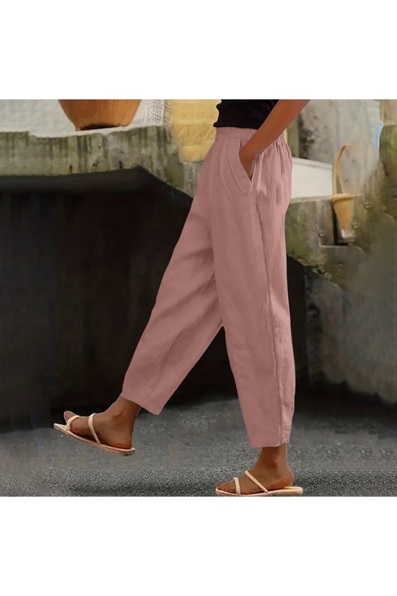 Women Drawstring Waist Wide Leg Pants High Waisted Wide Leg Pants Fashion Drawstring Elastic Trousers Comfy Straight Leg Long Pants With Pockets Beach Cover up Pant Casual Pants for Women for Work