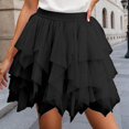 thumbnail image 1 of Women Dress BlackTutu Skirts for Women Tulle Midi Skirt Layered Puffy Fairy Skirt Adult Party Favor Dance, 1 of 5