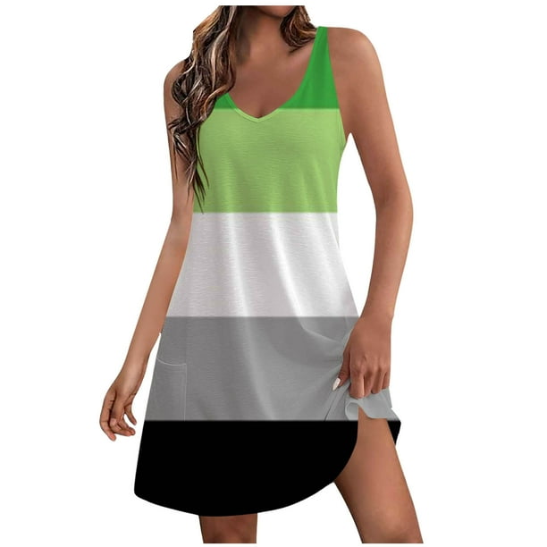 New gradient print vest dress New gradient print vest dress