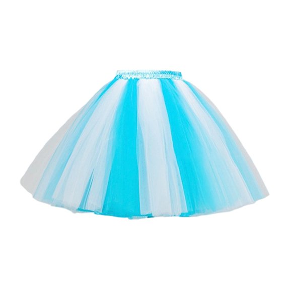 Women Dress Light BlueTutu Dress for Women Tulle Midi Skirt Fluffy Skirt Party Dress