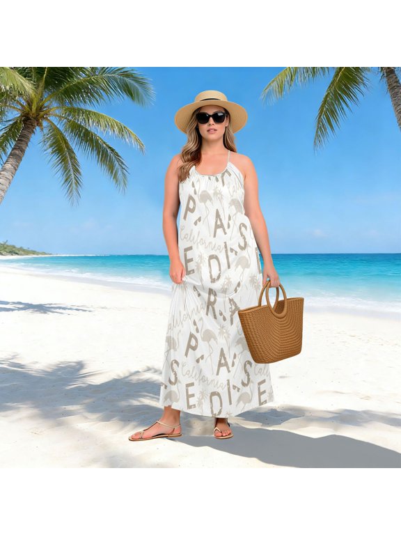 Women Dress Oversize Style Open-Back Design-Blush Alphabet Patterngg507251678p1252c1323s3155