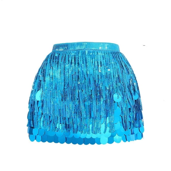 Women Dress 。Sequin Midi Skirt For Women Sparkly Glitter Skirts For Disco Dress 。