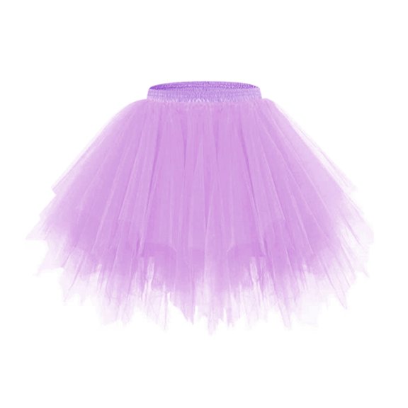 Women Dress Tulle Maxi Skirt Purple Tutu Dress for Women Puffy Fairy Skirts Shiny Skirt