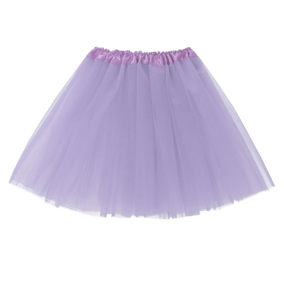 Women Dress Tulle Skirt Purple Tutu Dress Puffy Fairy Skirts Dance Skirts