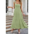 thumbnail image 1 of Women Dresses 2024 Summer Floral Sleeveless Maxi Dress Casual Spaghetti Strap Tiered Flowy Beach Long Dress, 1 of 6