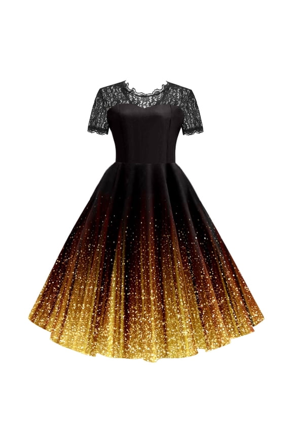 Women Dresses ,Ladies Sleeveless Vintage 1950s Dresses Elegant Housewife Evening Party Prom Dress Retro Swing Work Office Dress Plus Size A Line Flared Swing Wedding Guest Dress