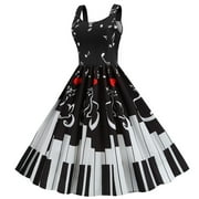 Women Dresses ,Womens 1950s Vintage Polka Dots Dress Spaghetti Strap Midi Dress Retro Swing Princess Tea Party A-line Dress Audrey Hepburn 50s 60s Evening Party Dance Gown with Belt