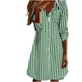 thumbnail image 1 of Women Dresses for Special Occasions Summer Casual Trendy Regular Long Sleeve Turndown Collar Knee-High Dress Plus Size Ladies Skirt Party Elegant UK For Prom, 1 of 5