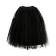 thumbnail image 1 of Women Dresses Tulle Maxi Skirt Black Tutu Dress Layered Puffy Fairy Skirt Tutu for Women Adults, 1 of 2