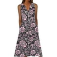 thumbnail image 1 of Women Dresses for Special Occasions Summer Casual Dress Gradual Sleeveless Neck V-Neck Long Dress Plus Size Ladies Skirt Party Elegant UK For Prom, 1 of 5