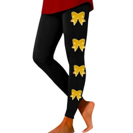Women Dressy Pant Leggings For Women Workout Out Leggings Christmas Print Color Block Pants Soft Stretchy Leggings Cropped Party Homewear Clohing For