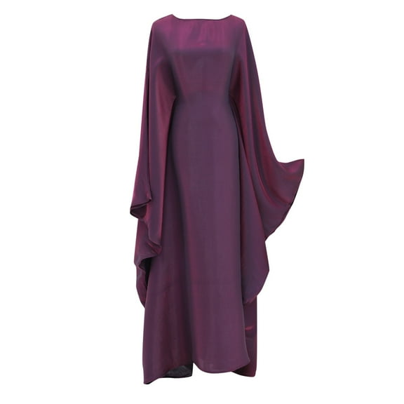 Women Dubai Spring Summer Gathering Party Glitter Cloth Round Neck Belt Dress Robe Hijab for Girls 7 to 8 Years Old Beads Dress Hijab Scarfs for Women Fashion Dress Long Head Scarf for Women