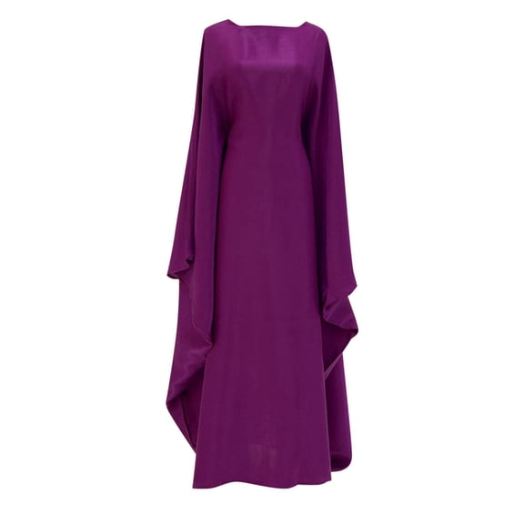 Women Dubai Spring Summer Gathering Party Glitter Cloth Round Neck Belt Dress Robe