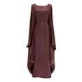 thumbnail image 1 of Women Dubai Spring Summer Gathering Party Glitter Cloth Round Neck Belt Dress Robe, 1 of 3