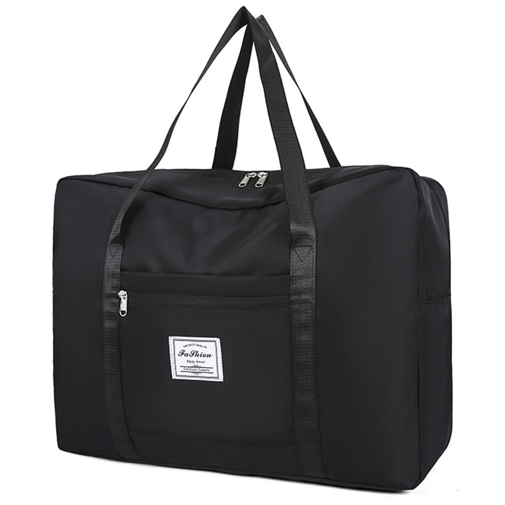 Women Duffle Tote Bag Large Capacity Laptop Bag for Trip Vacation (Black M)
