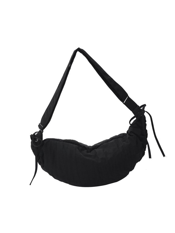 Women Dumplings Bag Korean Styles Shoulder Bag Simple Crossbody Bag Shopping Bag Solid Color Messengers Bag for Everyday