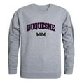 thumbnail image 1 of Women Duquesne Dukes Mom Crewneck Fleece, Heather Grey - Large, 1 of 1