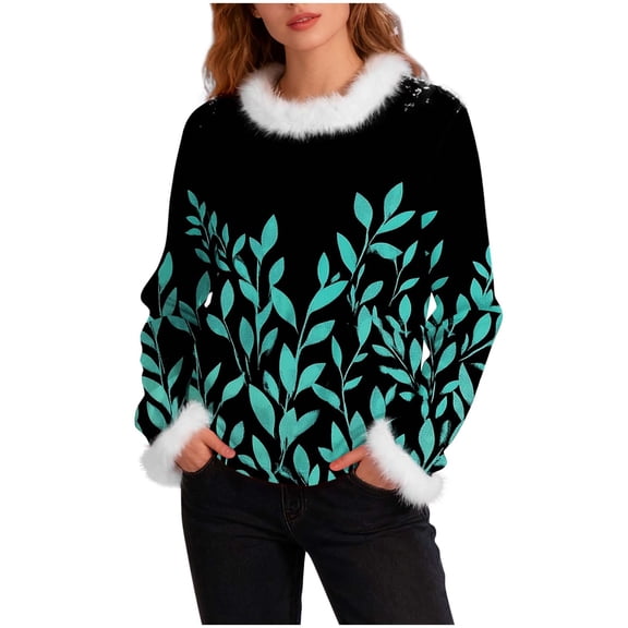 Women Early Fall Fashion Fall Sweaters for Plus Size Gothic Short Sweaters Oversized Long Sleeve Cotton