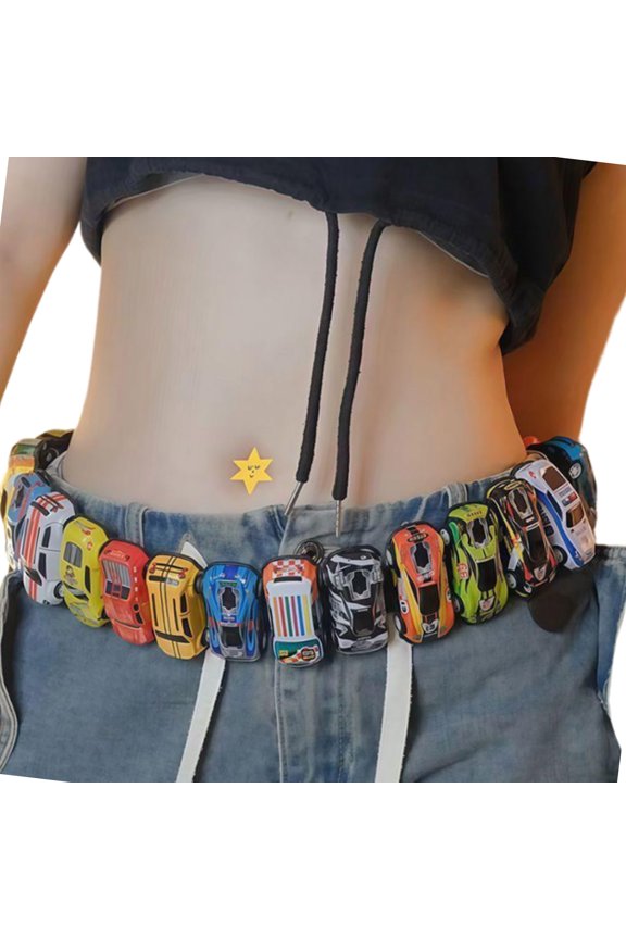 Women Educational Car Design Strap Flexible Waistband With Safety Lock Mechanism Multi Color Option Random Selection