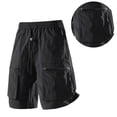 thumbnail image 1 of Women Elastic High Waist Cargo Shorts with Pockets Women Golf Shorts Travel Y2k Shorts, 1 of 3