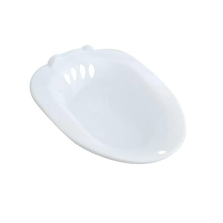 Women Elderly Toilet Seat Sitz Bath Basin Avoid Squats Bidet Hip Bath Durable Fits Standard Toilets and Commode Chair Universal Comfortable White