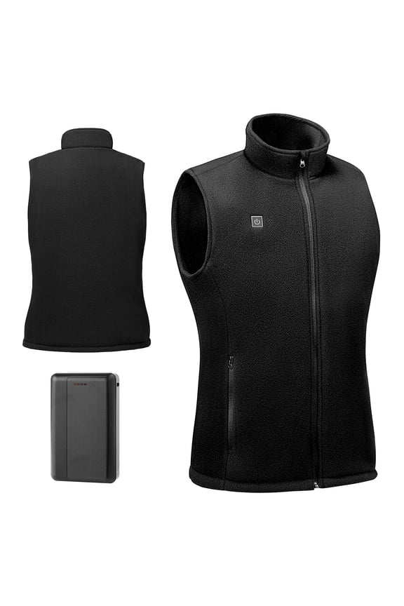 Heated Vest, Women Electric Heating Vest with 16000 mAh Battery Pack, 6 Heating Zones Lightweight Rechargeable Winter-Vest with 3 Levels, for Outdoor Hiking Camping Fishing Skiing, Size L