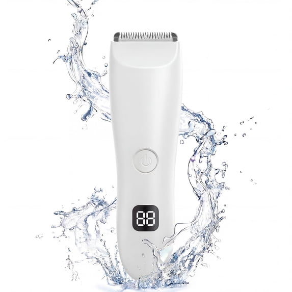 Cshidworld White Women Electric Shaver, Wet and Dry Painless Hair Removal IPX6 Waterproof Lady Electric Razor