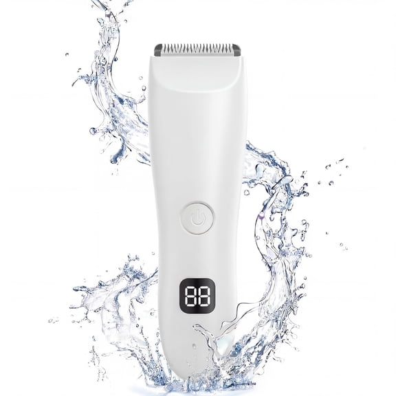 Women Electric Shaver, Wet & Dry Painless Hair Removal IPX6 Waterproof Lady Electric Razor, Cordless Facial Body Epilator for Bikini Legs Arm Forearms Underarm w/ 2 Changeable Trimmer Heads