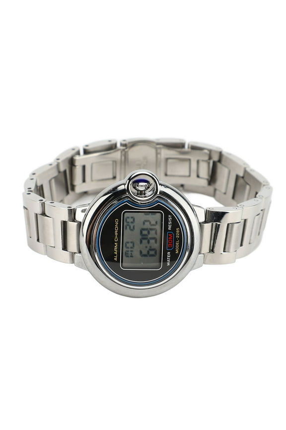 Women Electronic Watch Water Resistant Outdoor Sports Multifunctional Stainless Steel Wrist for