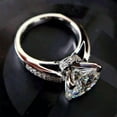 thumbnail image 1 of Women Elegant 925 Silver Rings Cubic Zircon Wedding Anniversary Jewelry Sz 6-10, 1 of 6