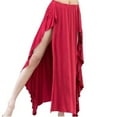 thumbnail image 1 of Women Elegant Belly Dance Full Skirt Lady Ballroom Spilt Long Performance Costume Female Oriental Practice Dress, 1 of 7