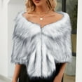 thumbnail image 1 of Women Elegant Bridal Wedding Long Shawl Stole Wrap Scarf Keep Warm Clothing Accessories Scarf Womens Wraps Vintage Leather 50 And Fabulous Sash Summer Shawl Blanket Dresses for Women Large Scarfs, 1 of 4