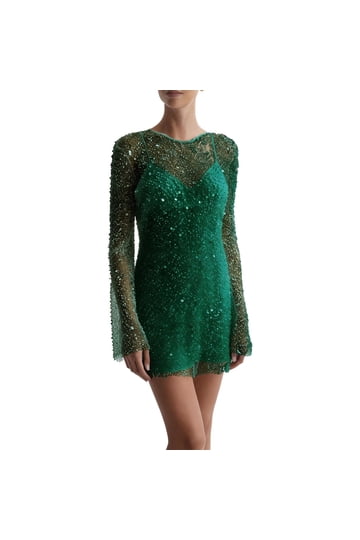 glitter 2 piece dress Lost Thoughts Rose Gold Sequin Bandeau Two Piece Set main image 1