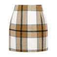 thumbnail image 1 of Women Elegant Plaid Printed High Waist Pencil Midi Skirt Club Basic Leisure Dailywear, 1 of 4