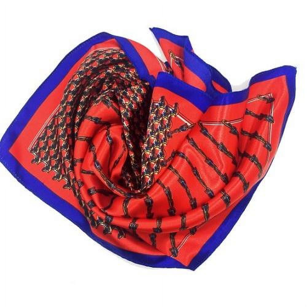 Shackled Pattern Women Elegant Red Shackles Pattern Scarf - Walmart.com