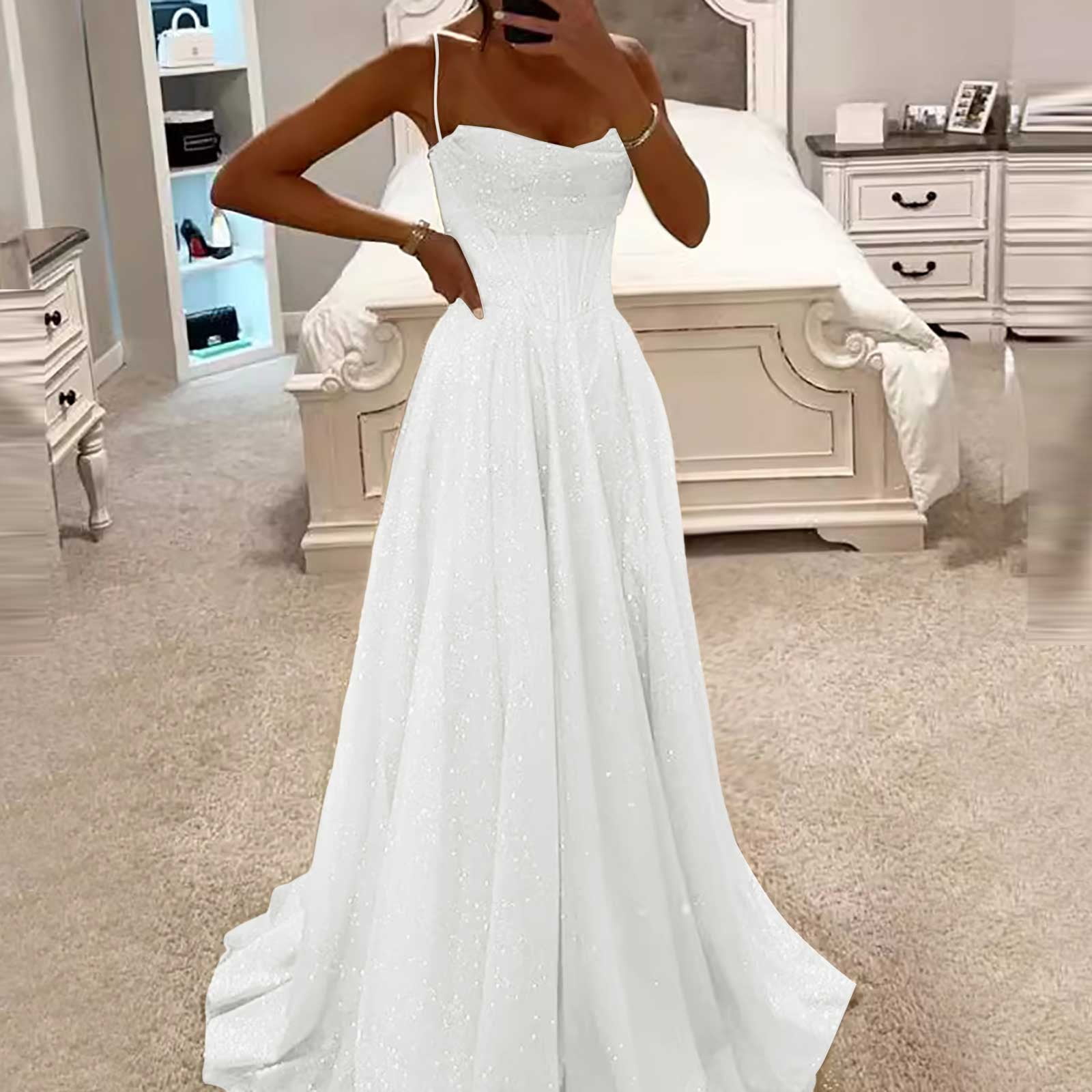 Women Elegant Sparkly Sequin Prom Dresses Spaghetti Strap Party Dress High Slit With Pockets Corset Formal Evening Gown Dress Long Prom Dresses for Women Long Evening Gown Long Dresses for Women - Women Elegant Sparkly Sequin Prom Dresses Spaghetti Strap Party Dress High Slit With Pockets Corset Formal Evening Gown Dress Long Prom Dresses for Women Long Evening Gown Long Dresses for Women -