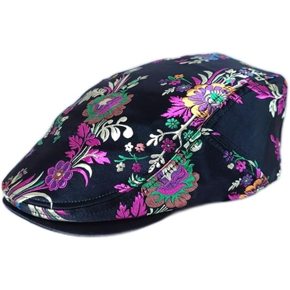 Women Embroidery Baseball Cap Vintage Floral Lvy Hat Ladies Bucket Hat Cotton Casual Outdoor Ethnic Style Basin Hat