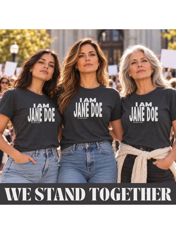 Women Empowerment Shirt, Jane Doe Statement Tee, Activist Message Clothing Solidarity Graphic Shirt, Equality Slogan Apparel Rights Advocacy Wear