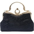 thumbnail image 1 of Women Evening Bag Floral Embroidery Clutch Bag Vintage Handbag Bridal Wedding Purse Elegant Shoulder Bag, 1 of 6