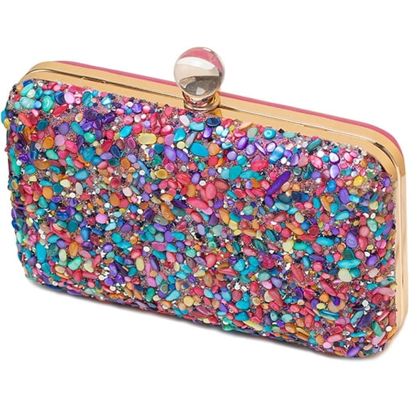 Women Evening Bag Rhinestone Clutch Bag Ladies Handbag With Detachable Chain Bridal Wedding Purse