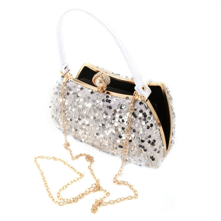 Silver Simple & Fashionable Women's Evening Bag