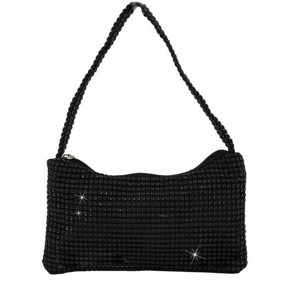 Women Evening Bags Rhinestone Clutch Purse Sparkly Cocktail Party Mini Handbag Cross Body Hobo Bag