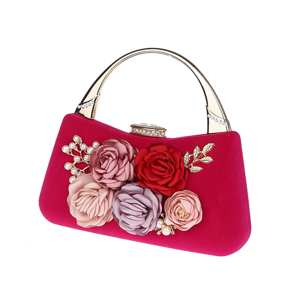 2018 Women Flowers Handbag Leisure All-match Portable Shoulder Bags For Lady  Soft Fashion Rose Handbags High Quality Purse - AliExpress