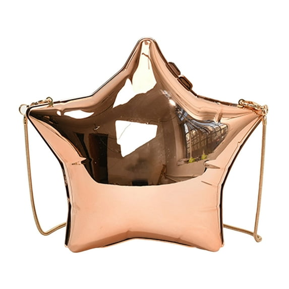 Women Evening Clutch Purse Star Shape Shoulder Bag Trend Evening Crossbody Bag